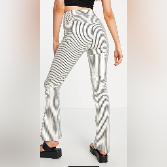 Topshop Flared Stripe Pants - Picture 6 of 6